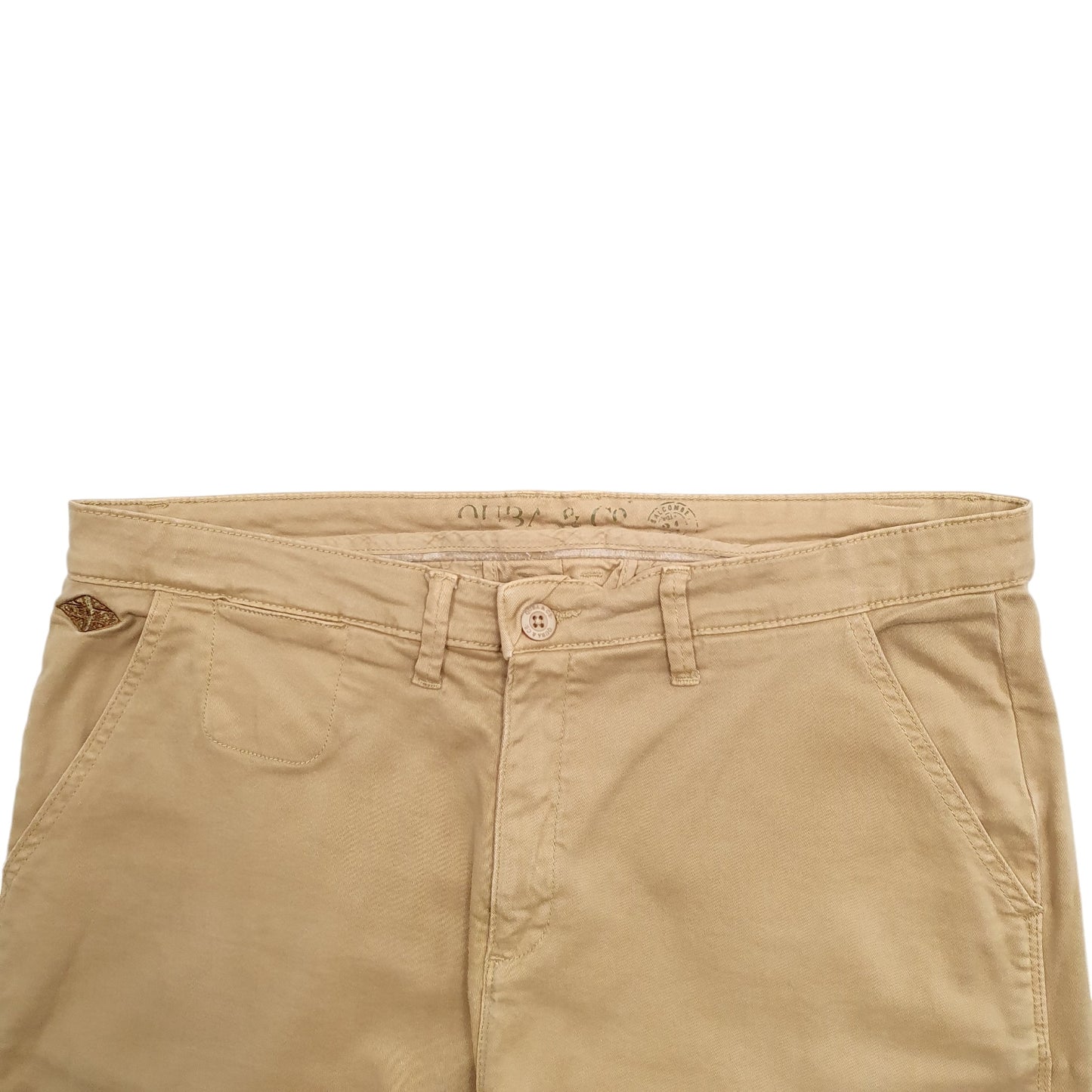 Mens Beige Quba & Co  Chino Shorts