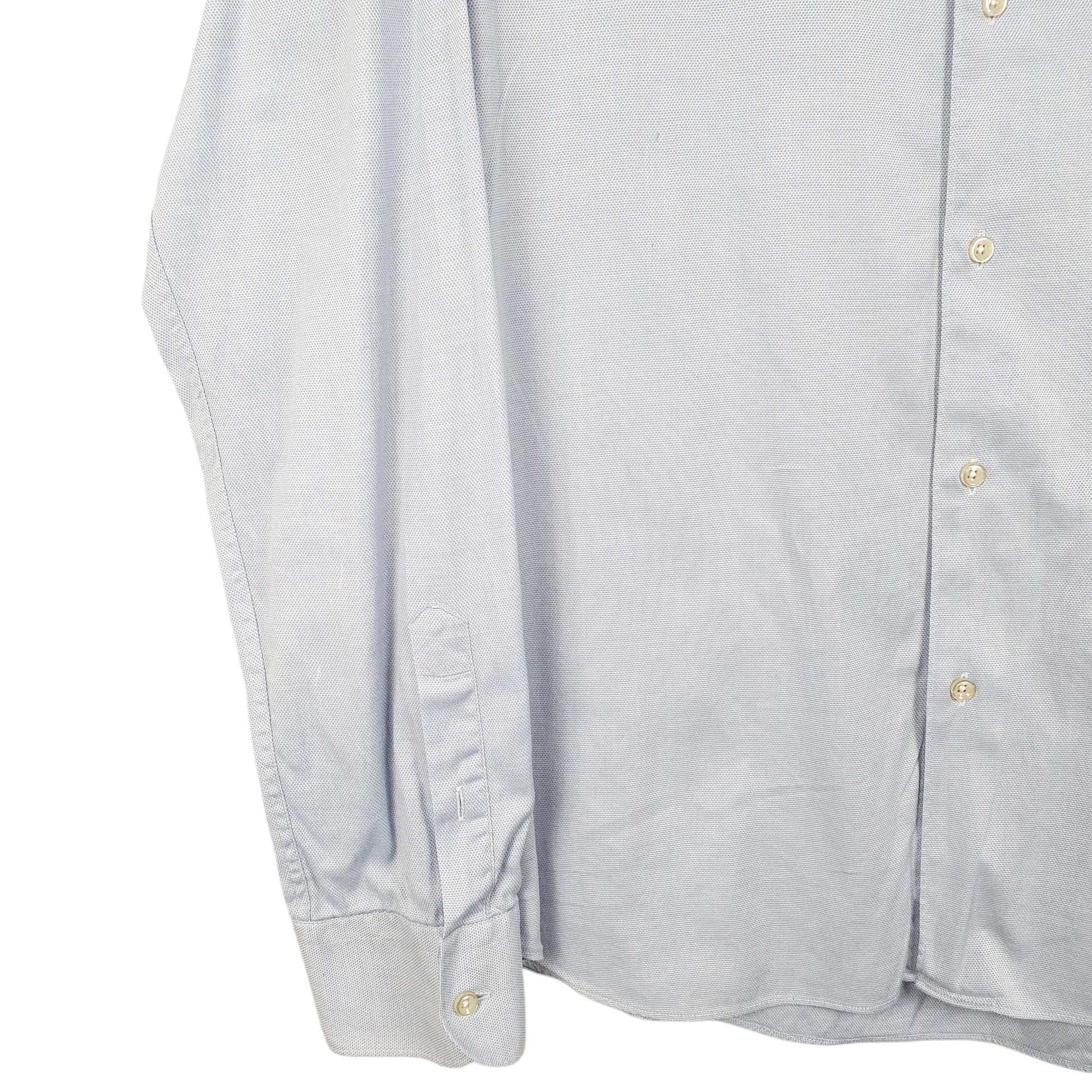 Mens Blue Massimo Dutti  Long Sleeve Shirt