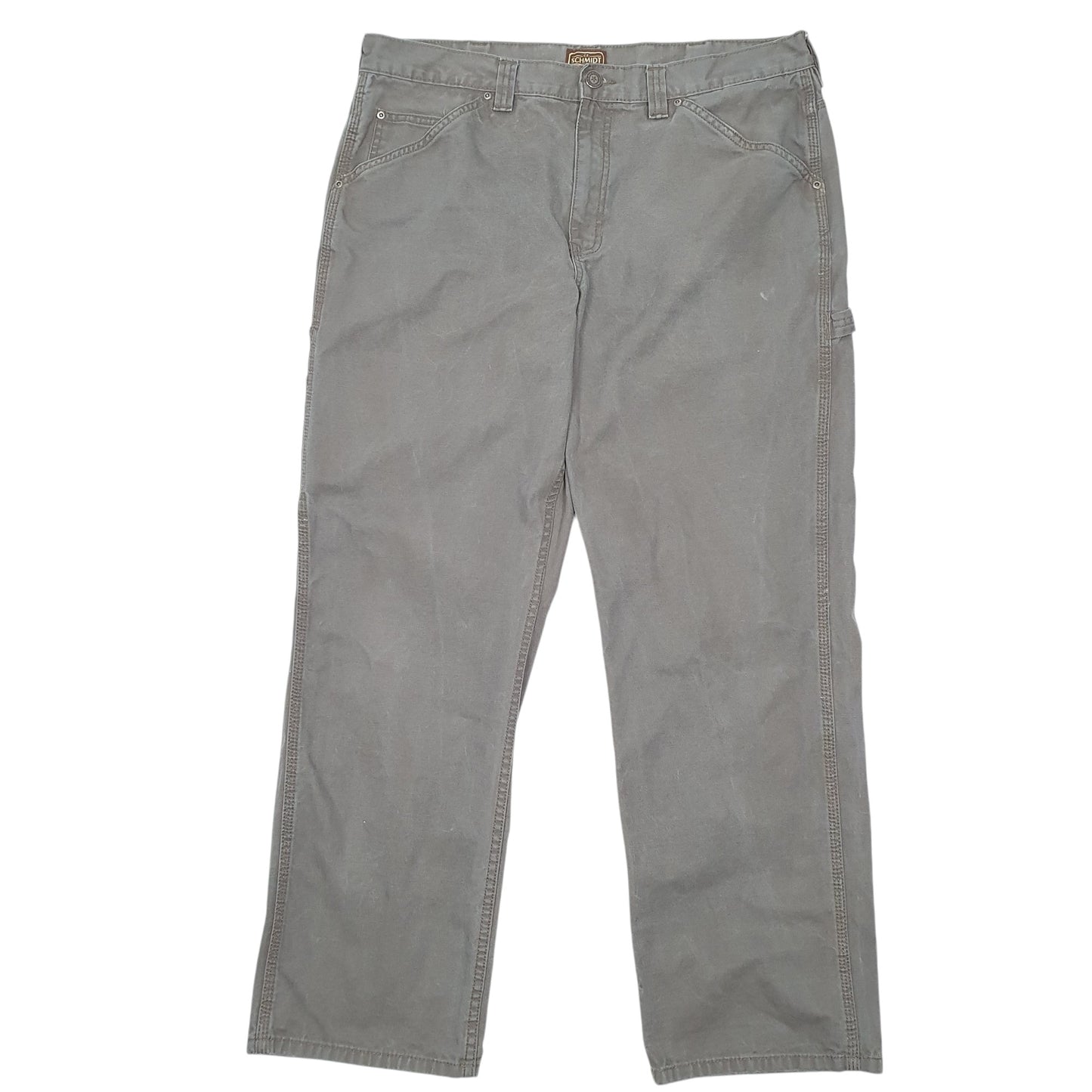 Mens Khaki Schmidt Workwear Carpenter Trousers