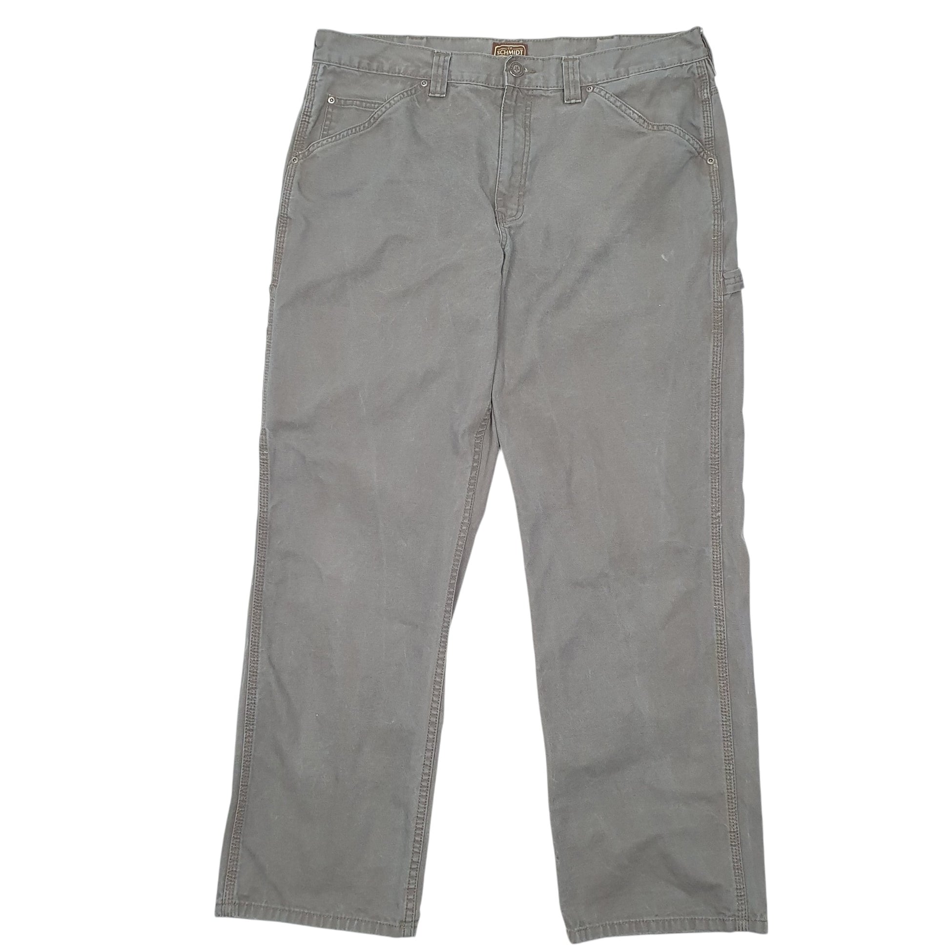 Mens Khaki Schmidt Workwear Carpenter Trousers