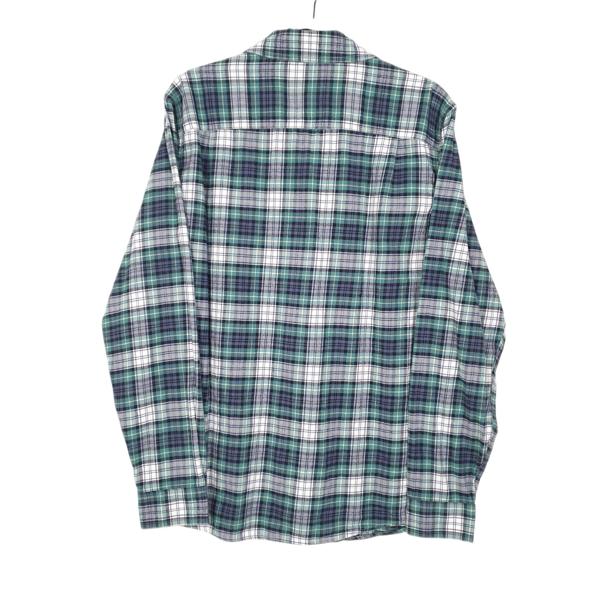 Mens Green L.L.Bean Flannel Overshirt Long Sleeve Shirt