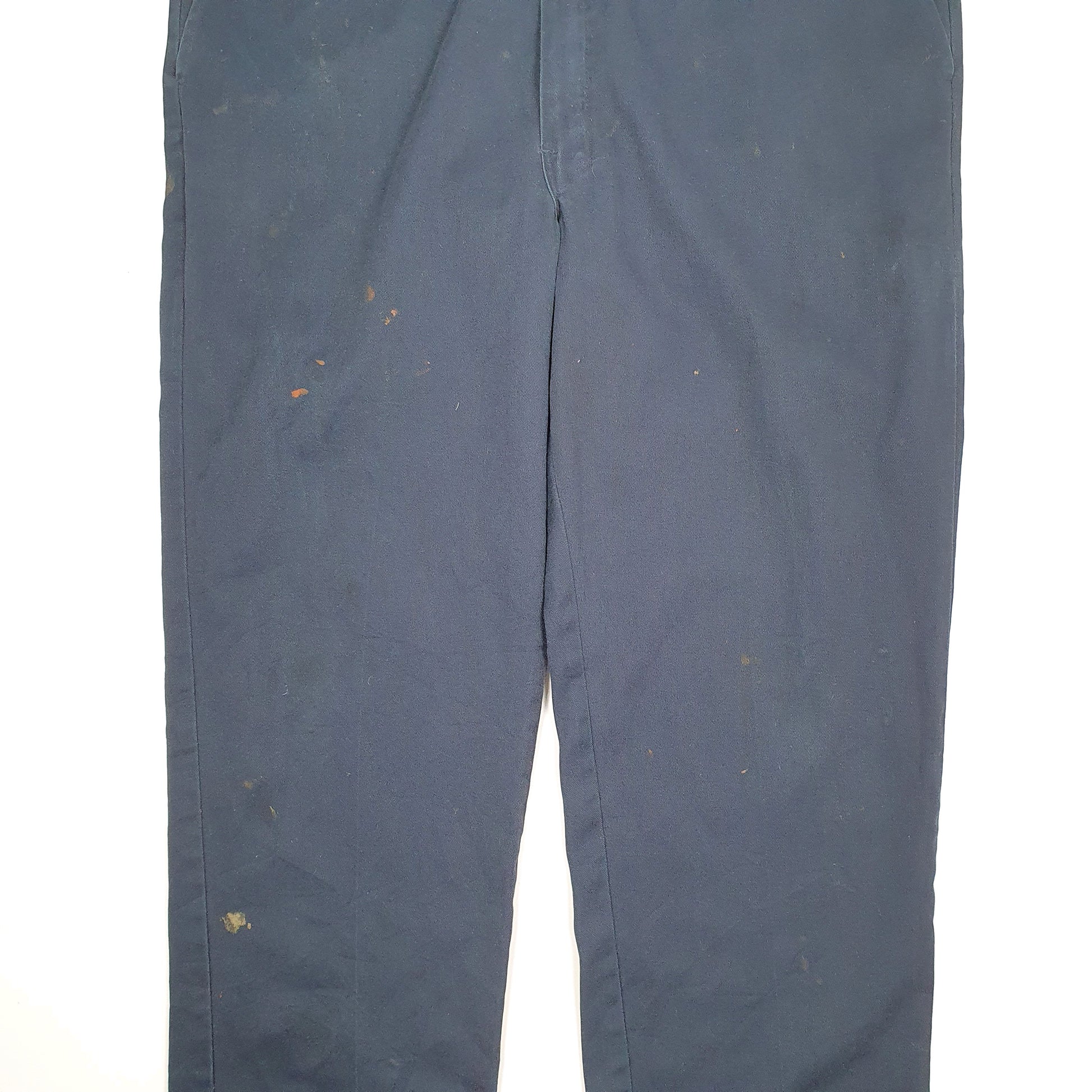 Mens Navy Dickies  Chino Trousers