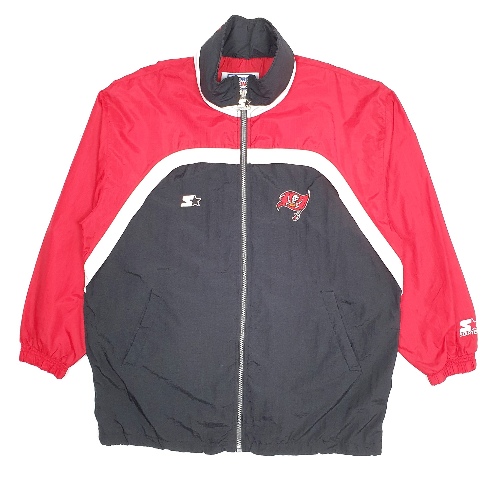 Mens Black Starter NFL Tampa Bay Buccaneers Vintage 1990s  Coat