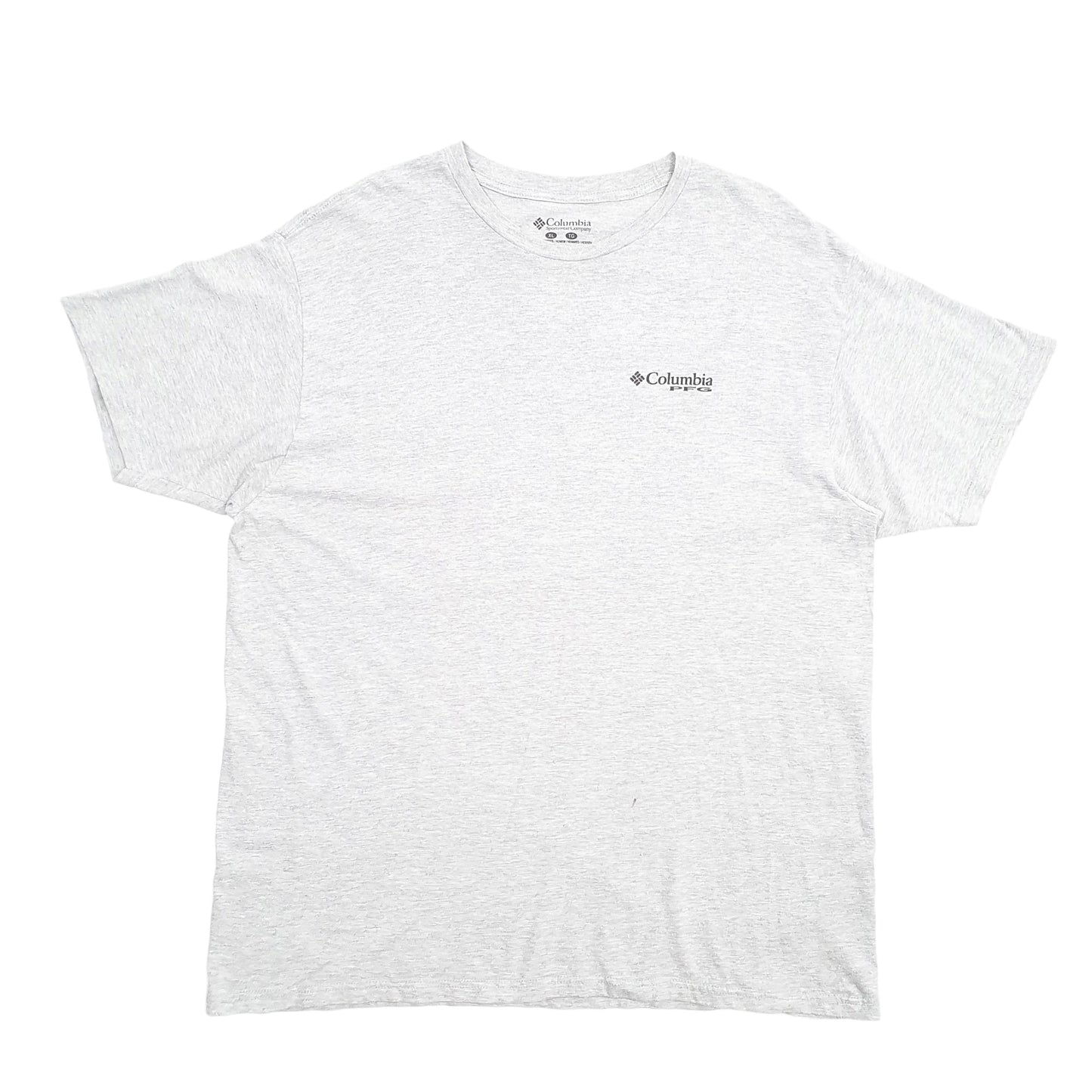 Mens Grey Columbia Sportswear PFG Performance Fishing Gear Short Sleeve T Shirt