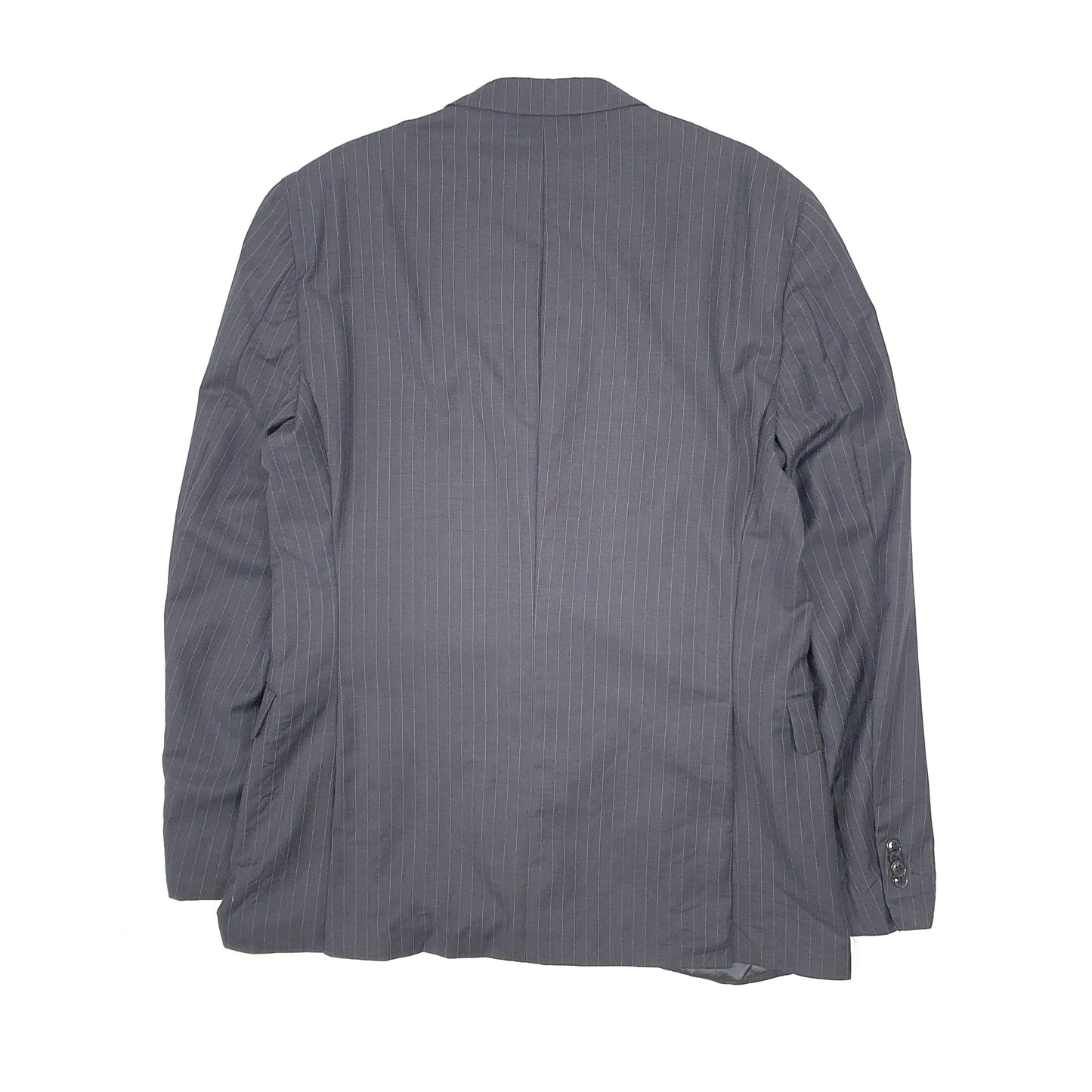 Mens Black Tommy Hilfiger Pinstripe  Coat