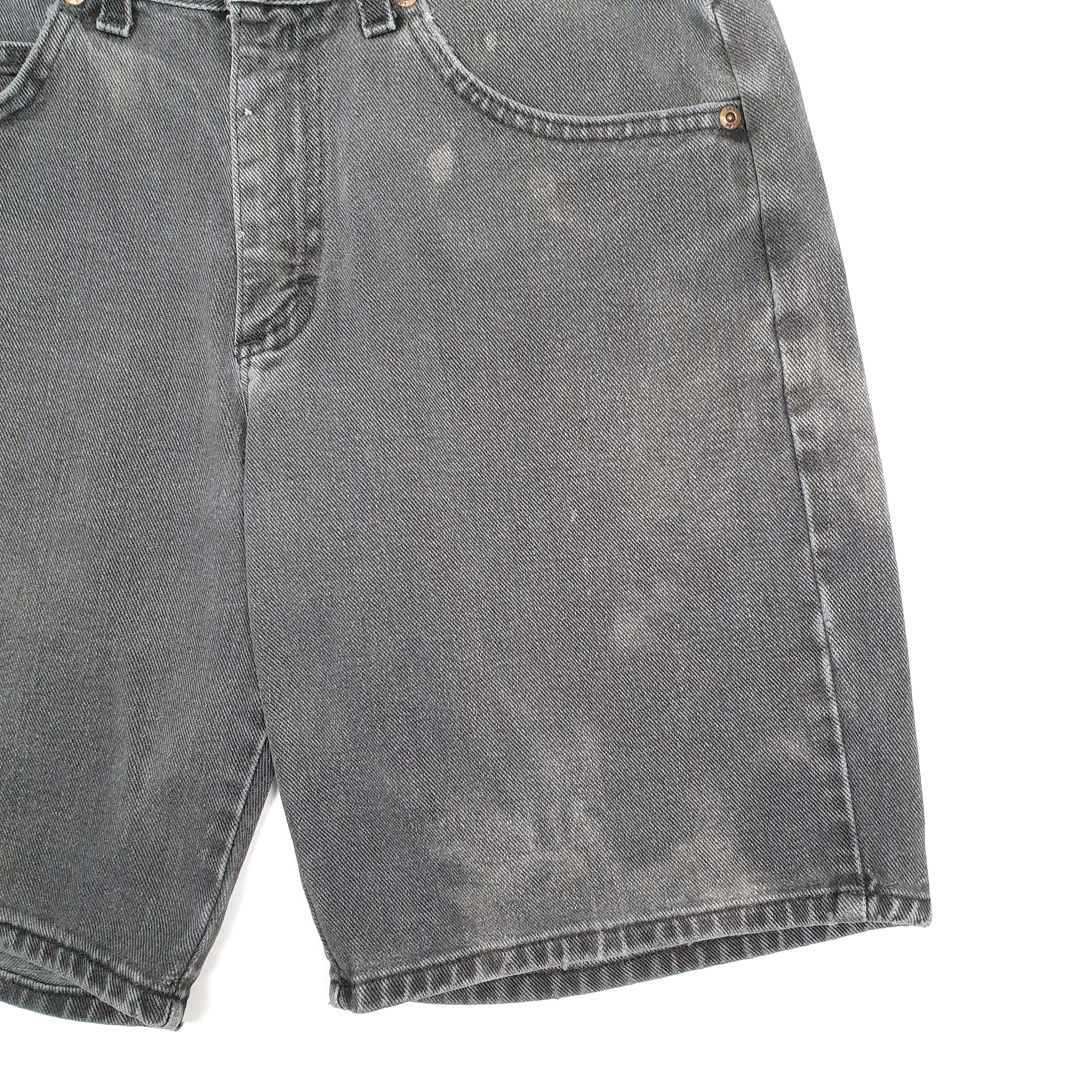 Mens Lee Grey Denim Shorts Bundl Clothing