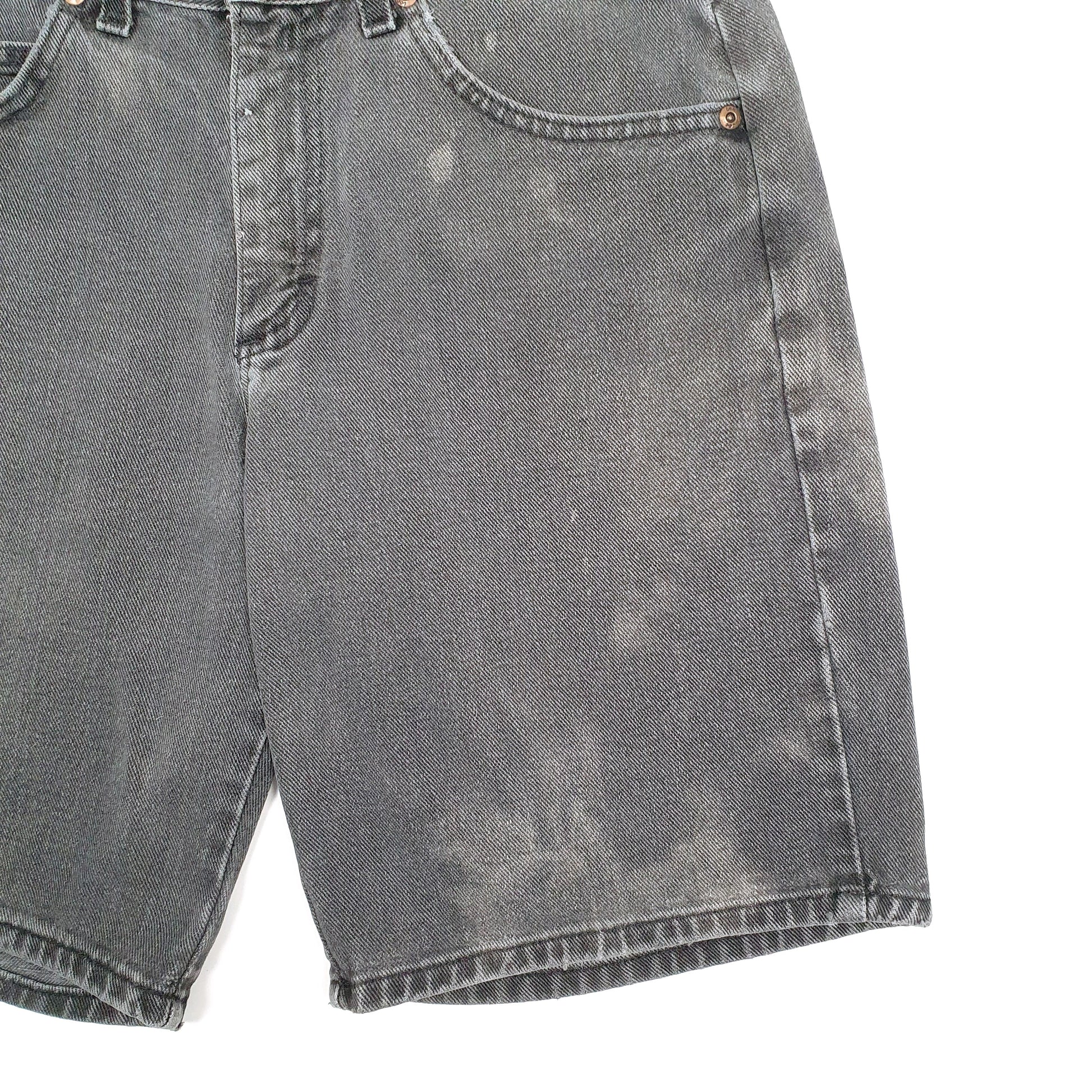 Mens Grey Lee  Denim Shorts