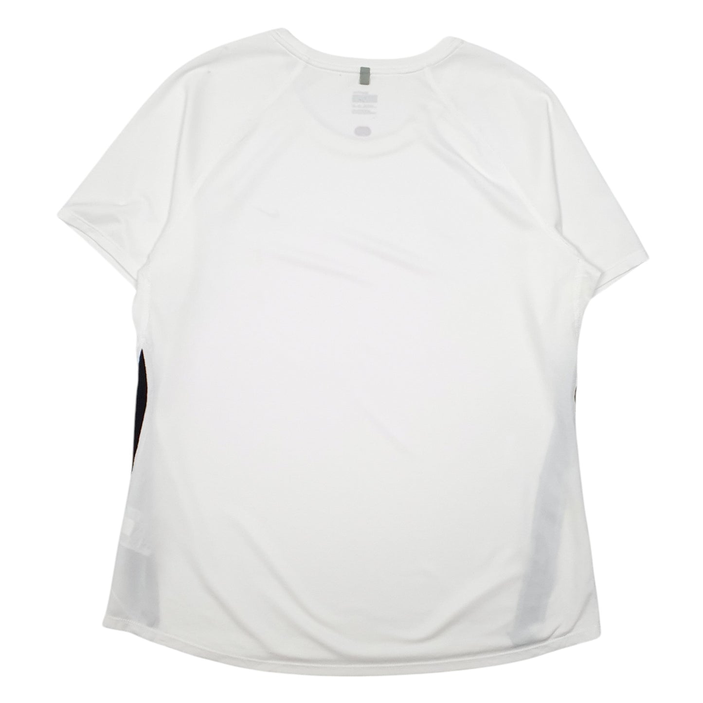 Womens White Nike Active Fit Dry Gym Workout Running Short Sleeve T Shirt