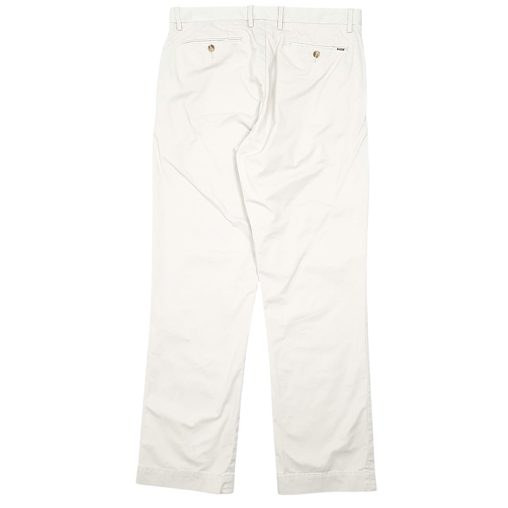 Mens Beige Polo Ralph Lauren Stretch Classic Chino Trousers