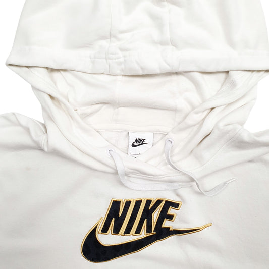 Womens Cream Nike Oversized Hoodie Jumper