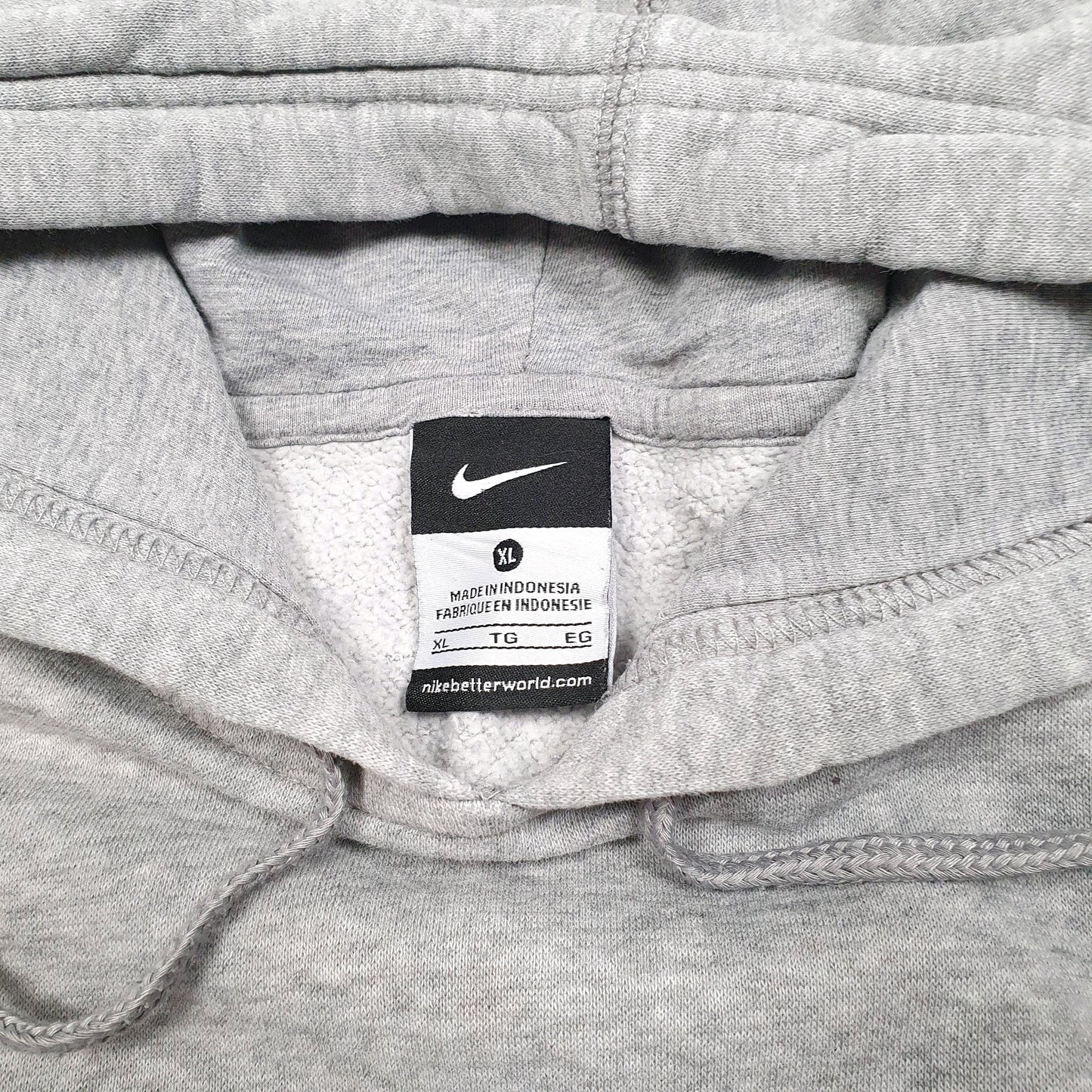 Mens Grey Nike Spellout Hoodie Jumper