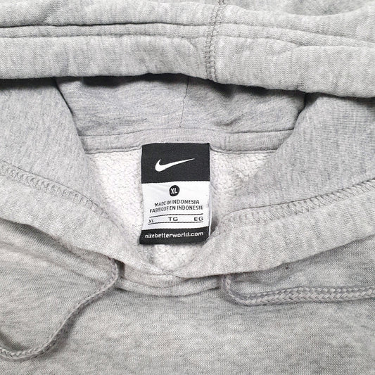 Mens Grey Nike Spellout Hoodie Jumper