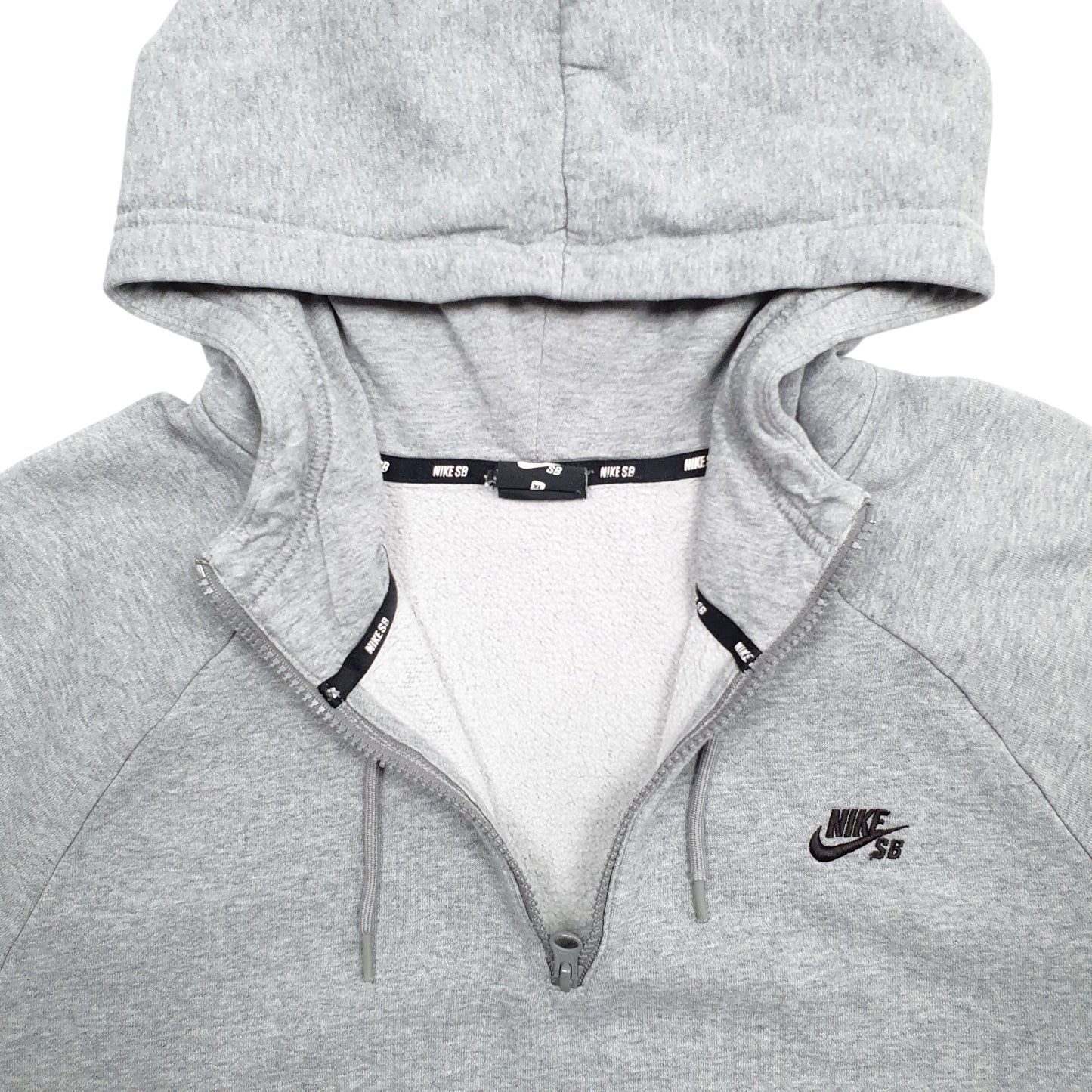 Mens Grey Nike SB Skateboarding Hoodie Jumper