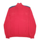 Mens Red Nautica Knit Quarter Zip Jumper