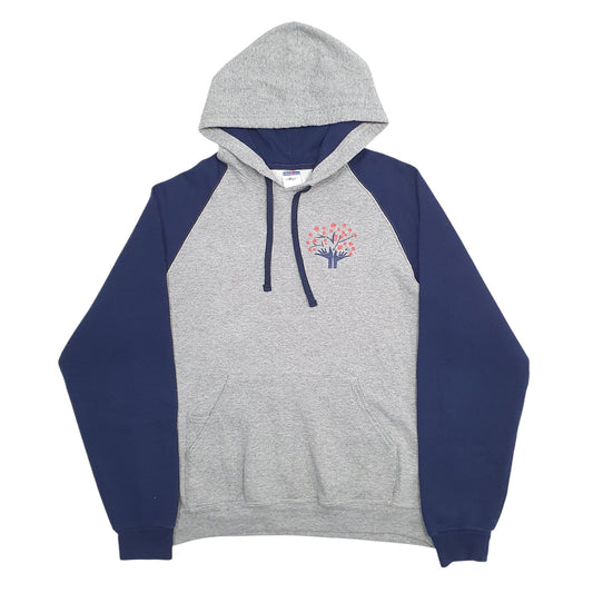 Mens Grey Jerzees Canada Student Hoodie Jumper