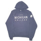 Mens Navy Champion Lake Michigan College USA Spellout Redhawks Hoodie Jumper