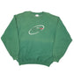 Mens Green Nike Vintage 90s Air Spellout Swoosh Crewneck Jumper