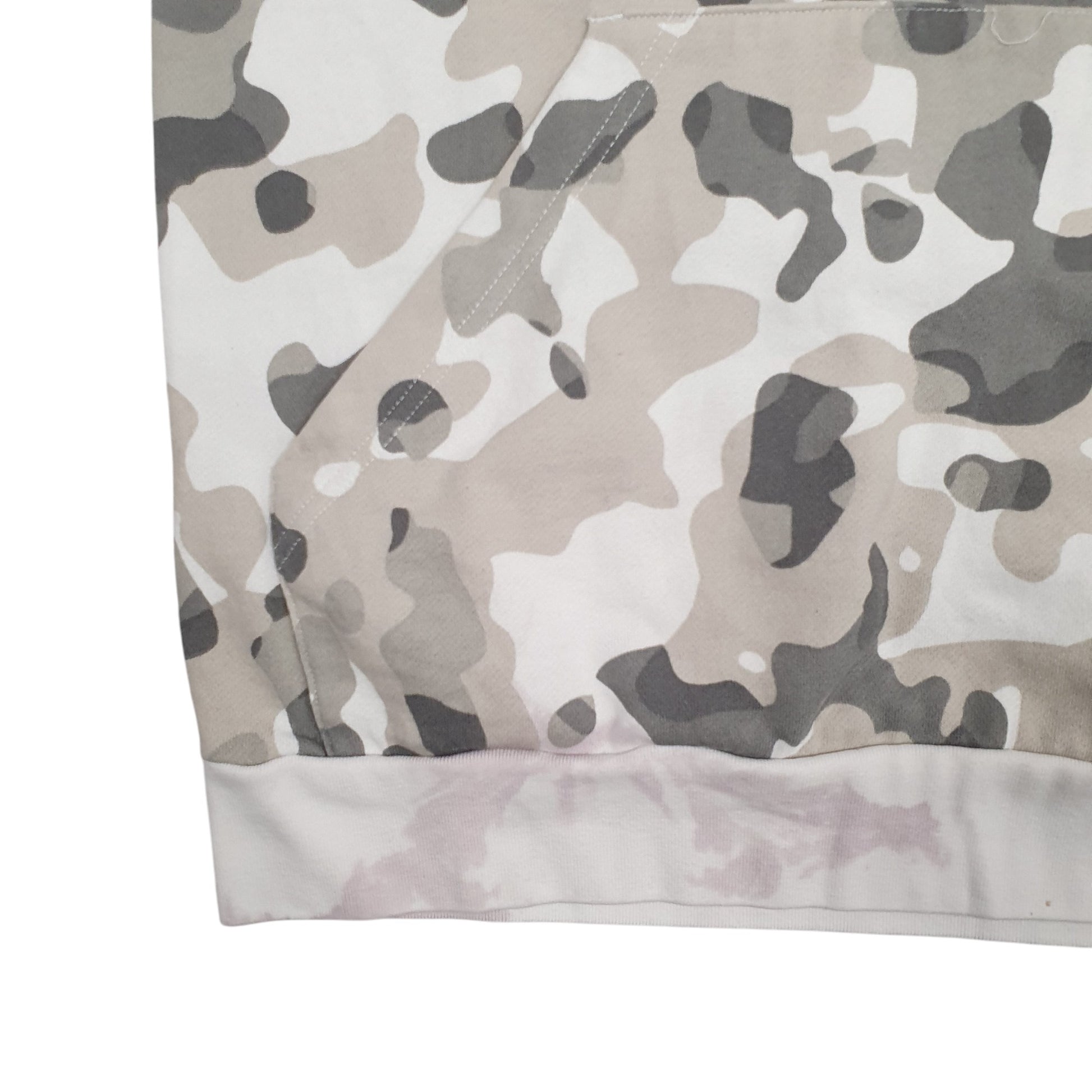 Womens Grey Adidas Camo Spellout Hoodie Jumper