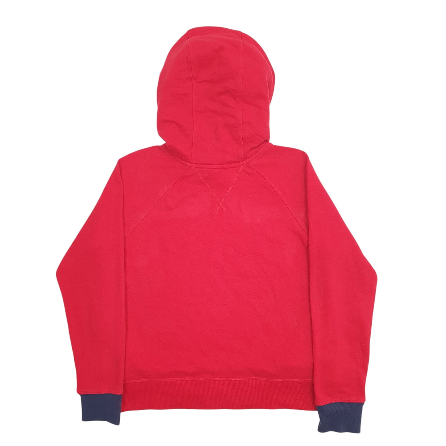 Womens Red Tommy Hilfiger Spellout Hoodie Jumper