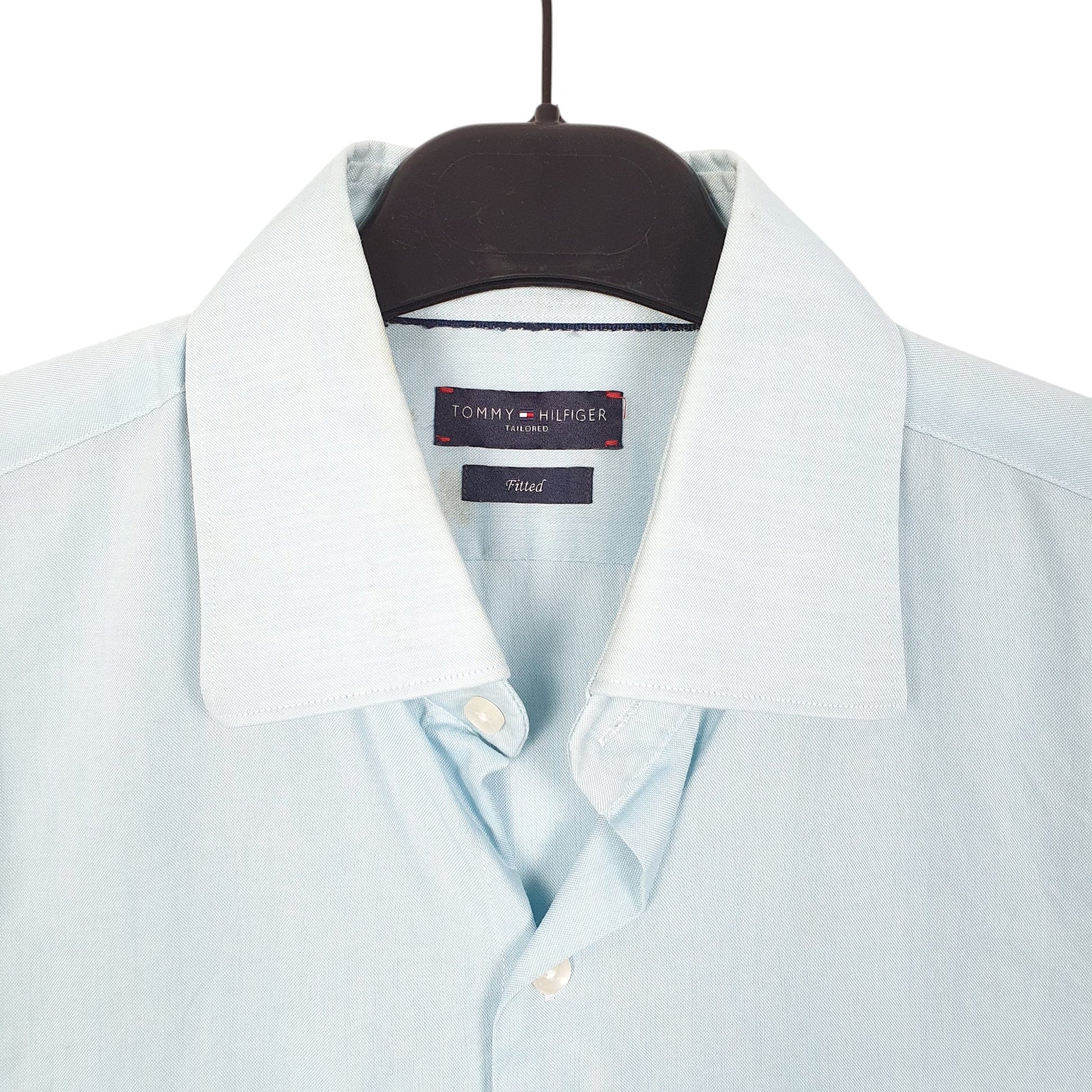 Mens Blue Tommy Hilfiger Fitted Long Sleeve Shirt