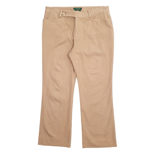 Womens Tan Ralph Lauren  Chino Trousers