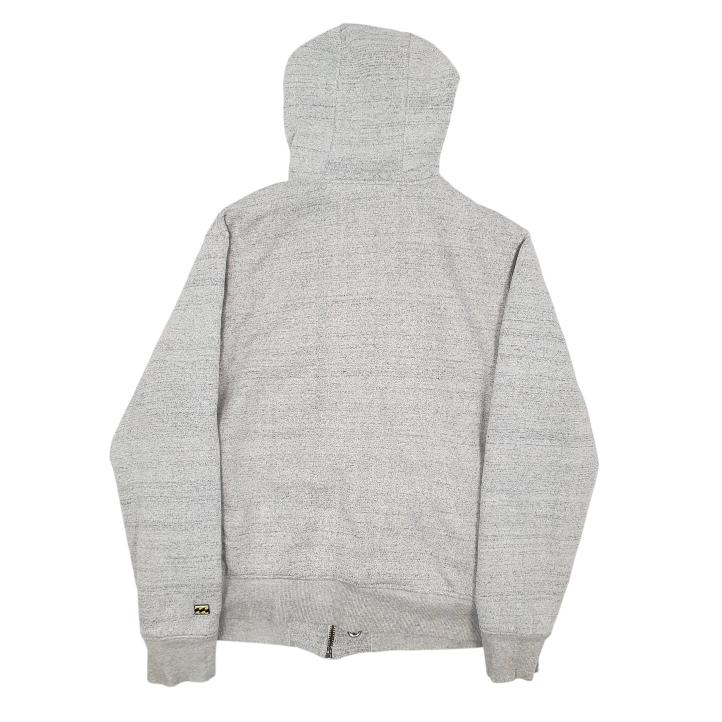 Mens Grey Billabong Fleece Lined Full Zip Jumper