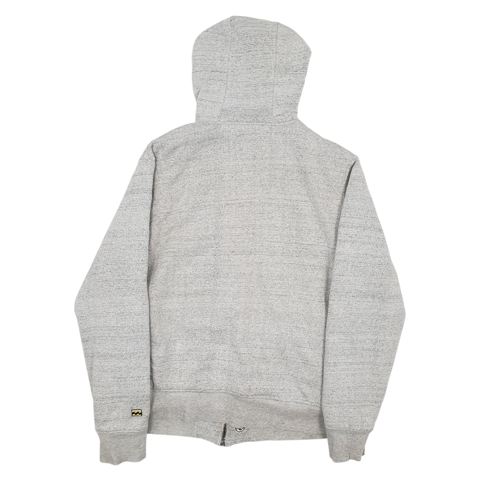 Mens Grey Billabong Fleece Lined Full Zip Jumper