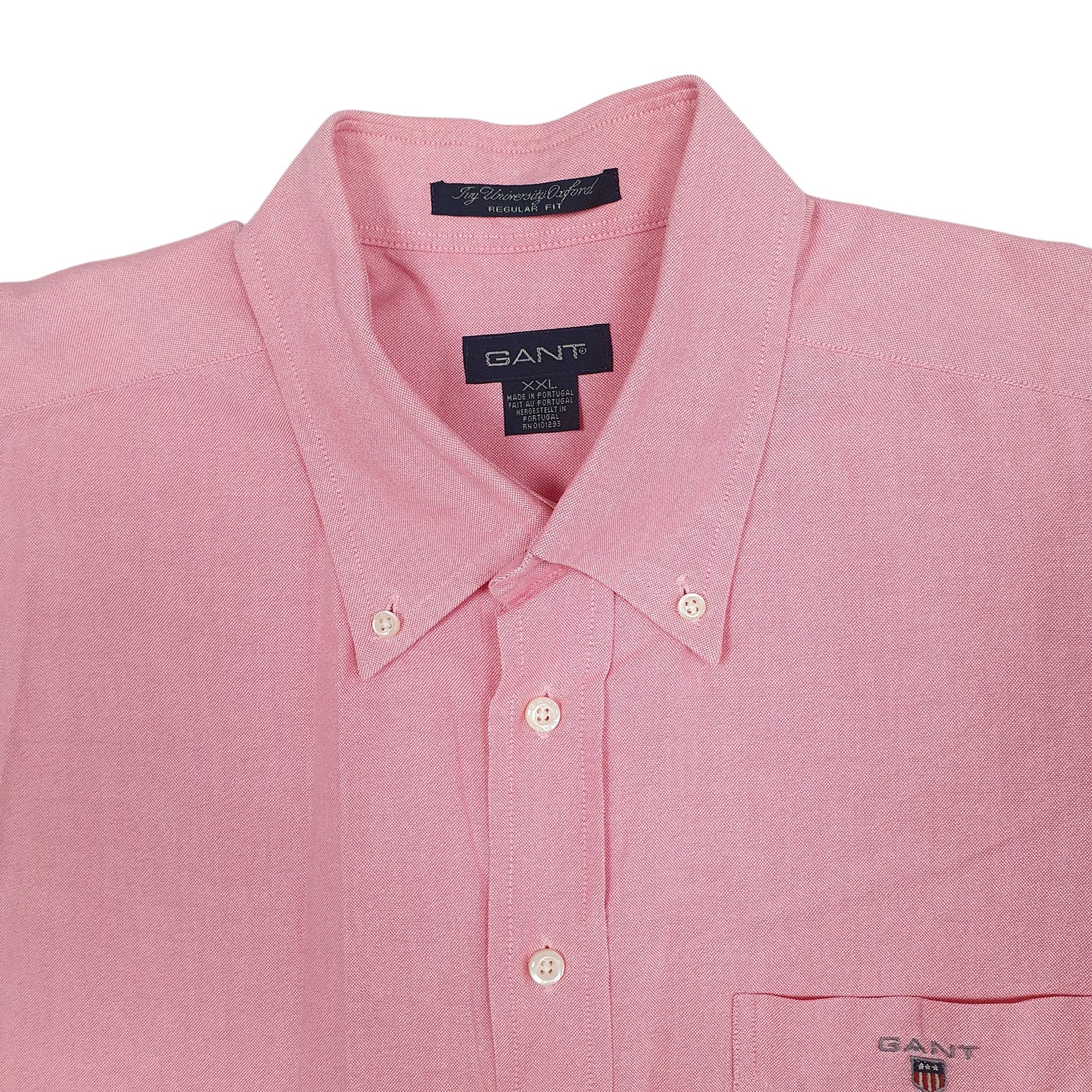 Mens Pink GANT Oxford University Long Sleeve Shirt