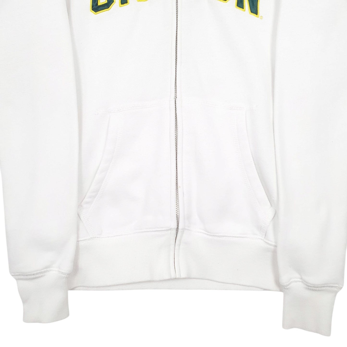 Womens White Nike Oregon Full Zip Jumper