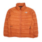 Mens Orange The North Face 550 Crewneck Coat