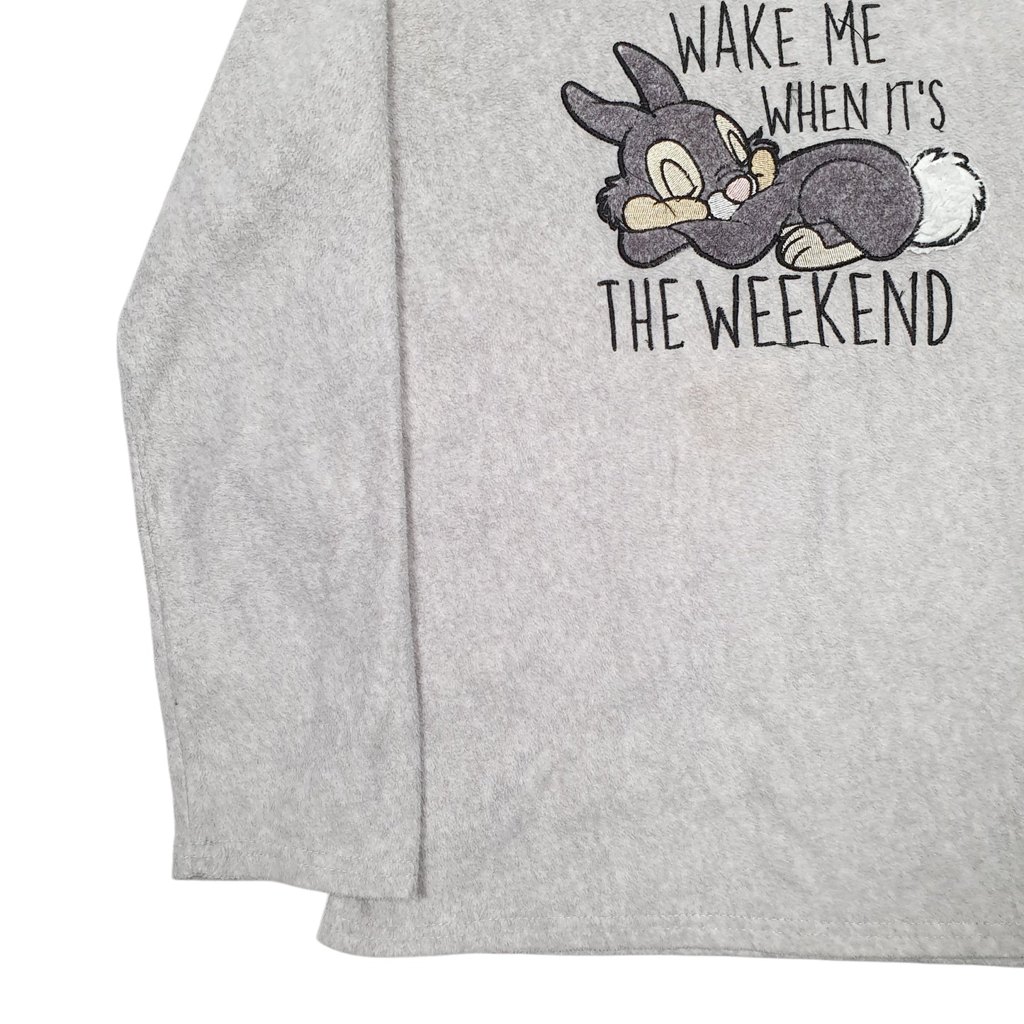Womens Grey Disney Weekend Rabbit Crewneck Jumper