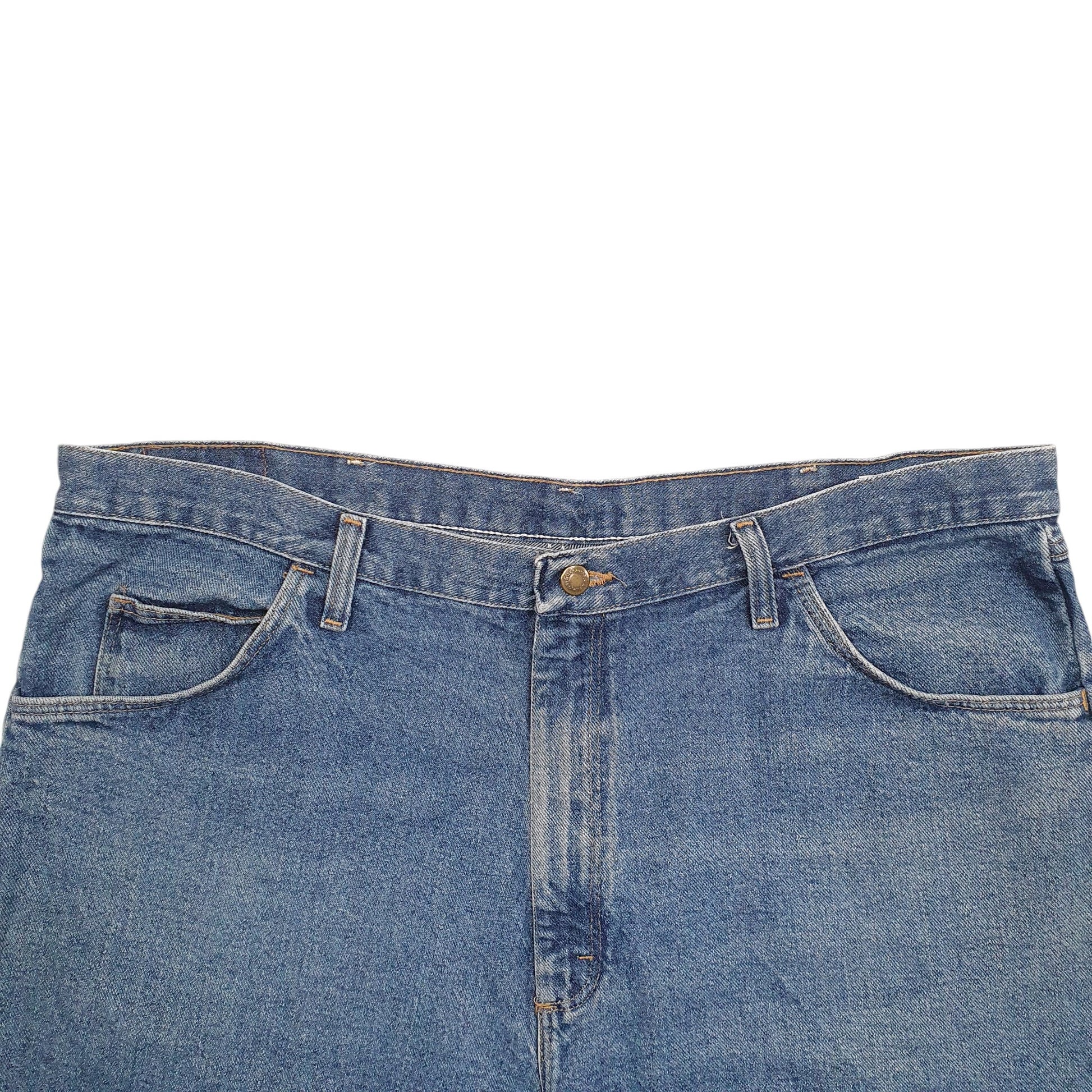 Mens Blue Wrangler Denim Jeans Jorts Denim Shorts