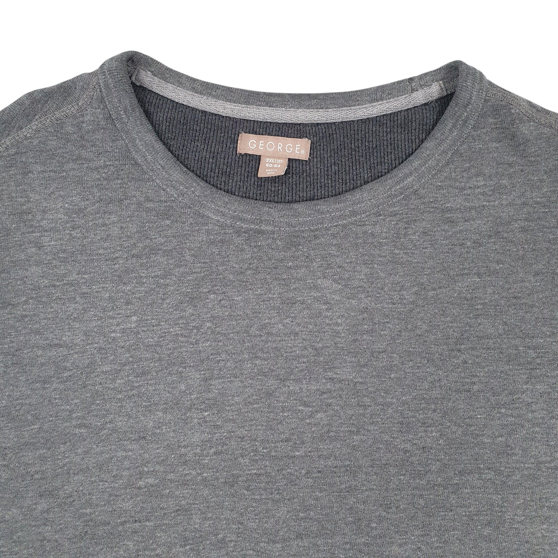 Mens Grey George  Crewneck Jumper