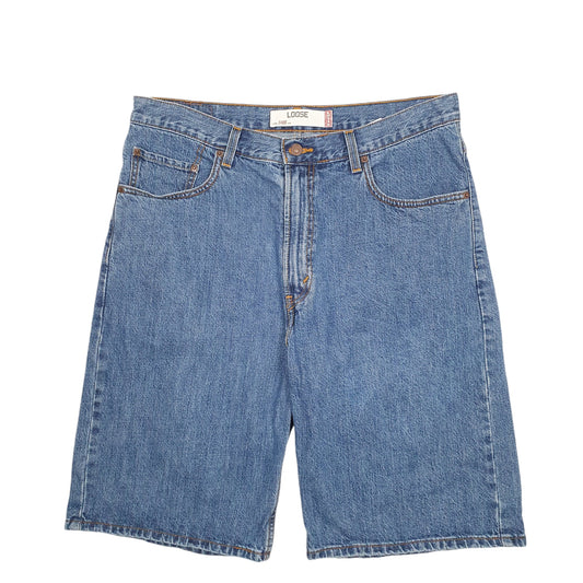 Mens Blue Levis Denim Jeans Jorts 569 Denim Shorts