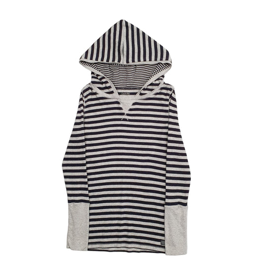 Womens Grey Calvin Klein  Hoodie Jumper