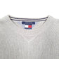 Mens Grey Tommy Hilfiger Vintage 90s Knit Crewneck Jumper