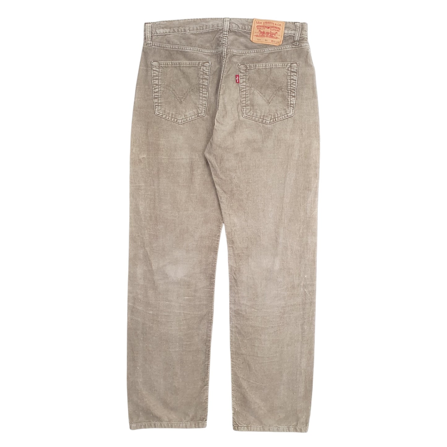 Mens Beige Levis  Corduroy Trousers