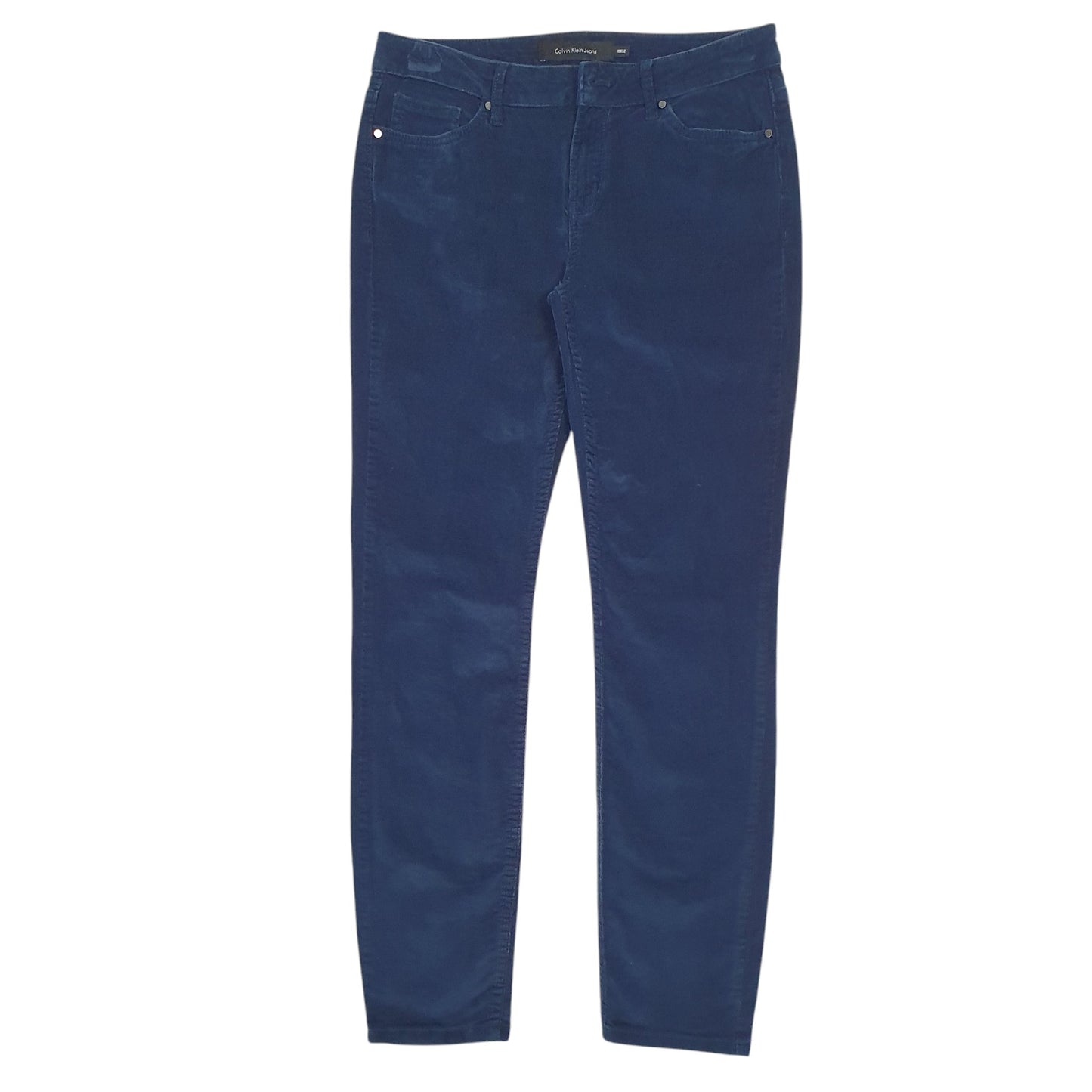 Womens Blue Calvin Klein  Corduroy Trousers
