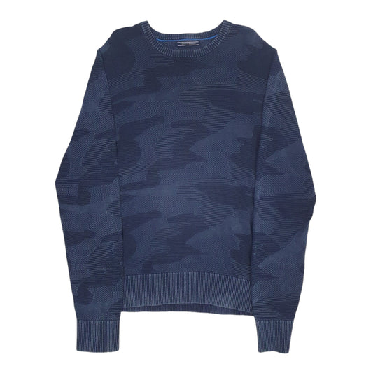 Mens Navy Tommy Hilfiger Knit Crewneck Jumper