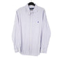 Mens Lilac Ralph Lauren Stretch Long Sleeve Shirt