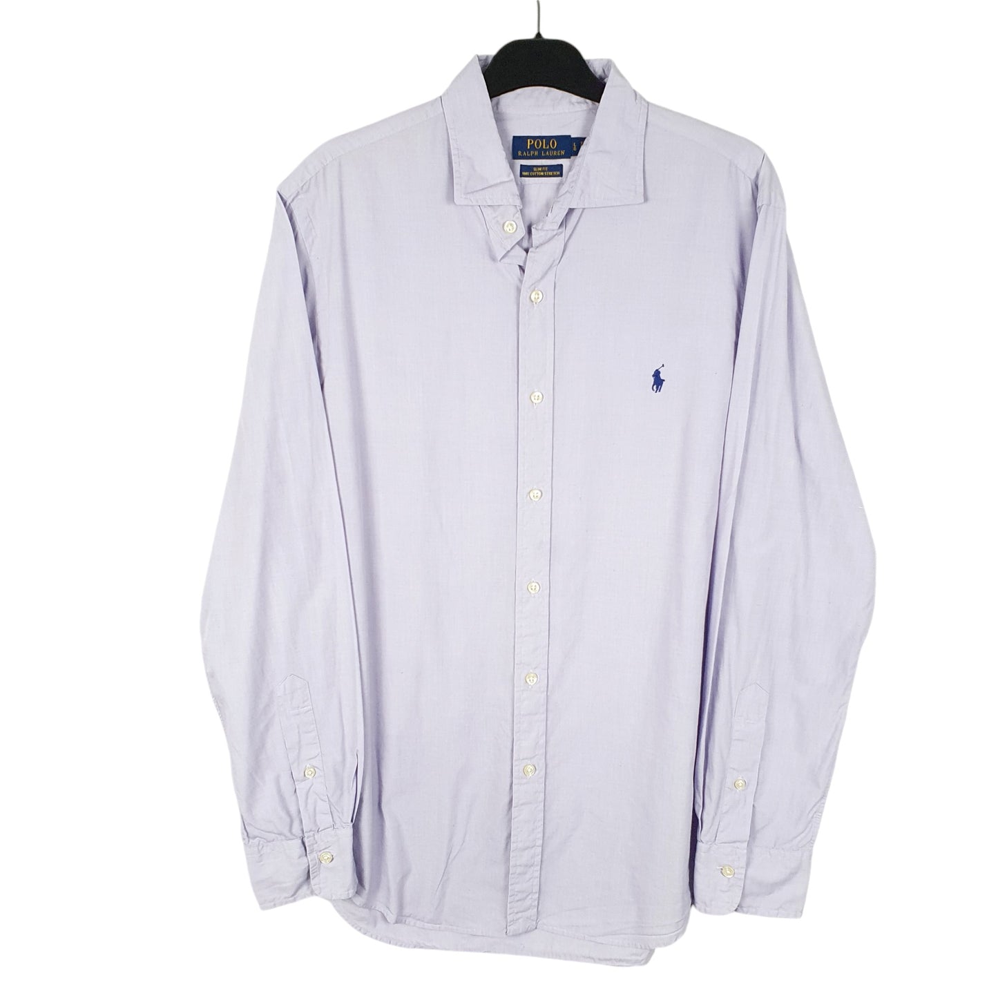 Mens Lilac Ralph Lauren Stretch Long Sleeve Shirt