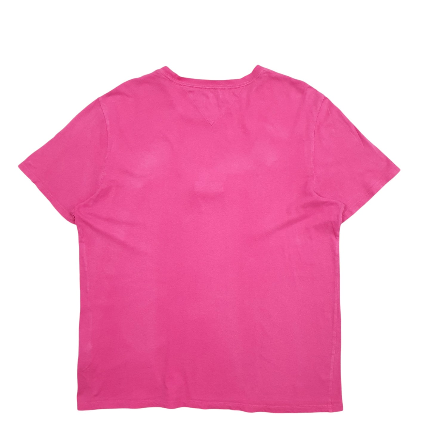 Mens Pink Tommy Hilfiger Spellout Short Sleeve T Shirt