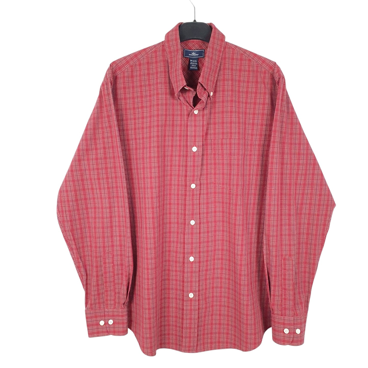 Mens Red Dockers  Long Sleeve Shirt