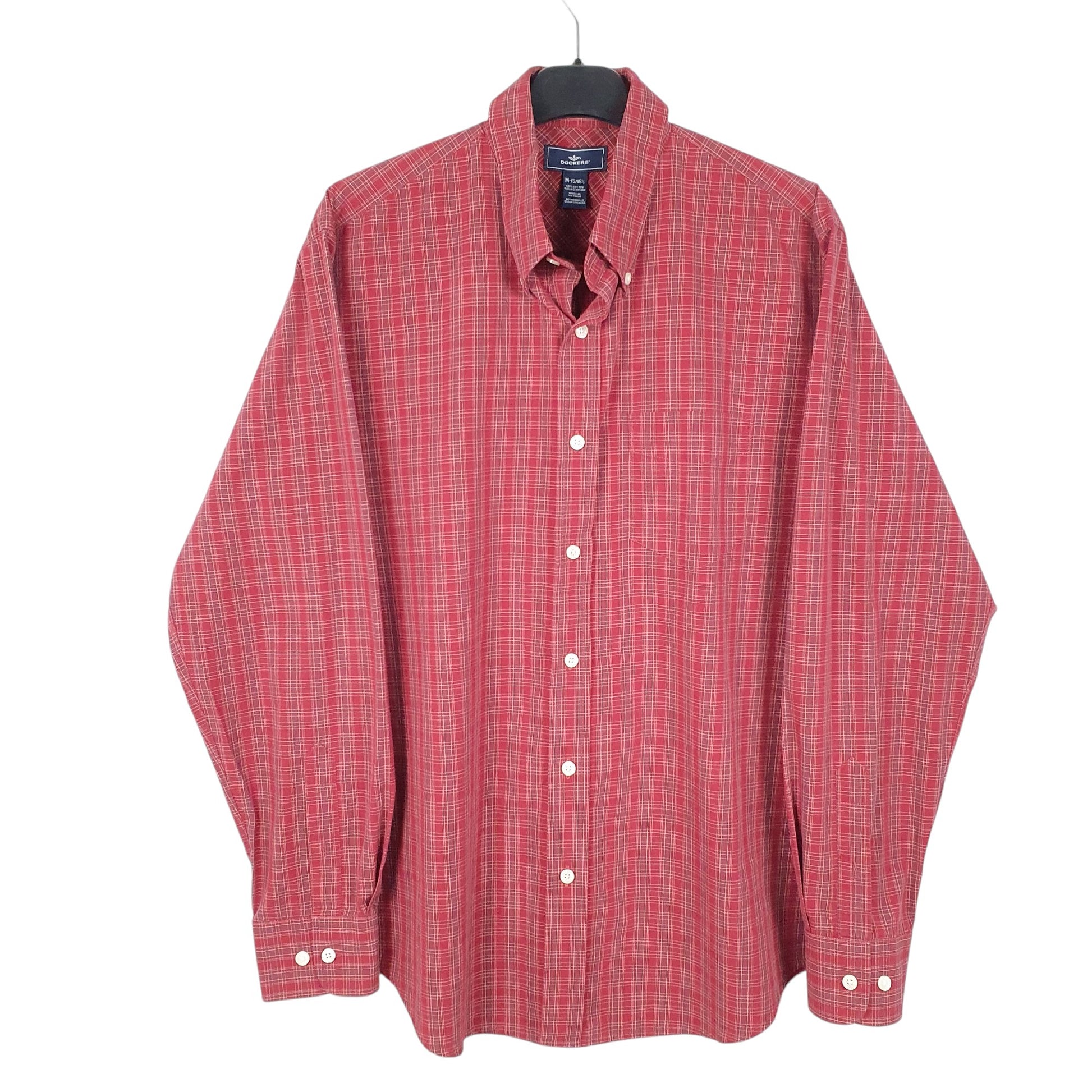 Mens Red Dockers  Long Sleeve Shirt