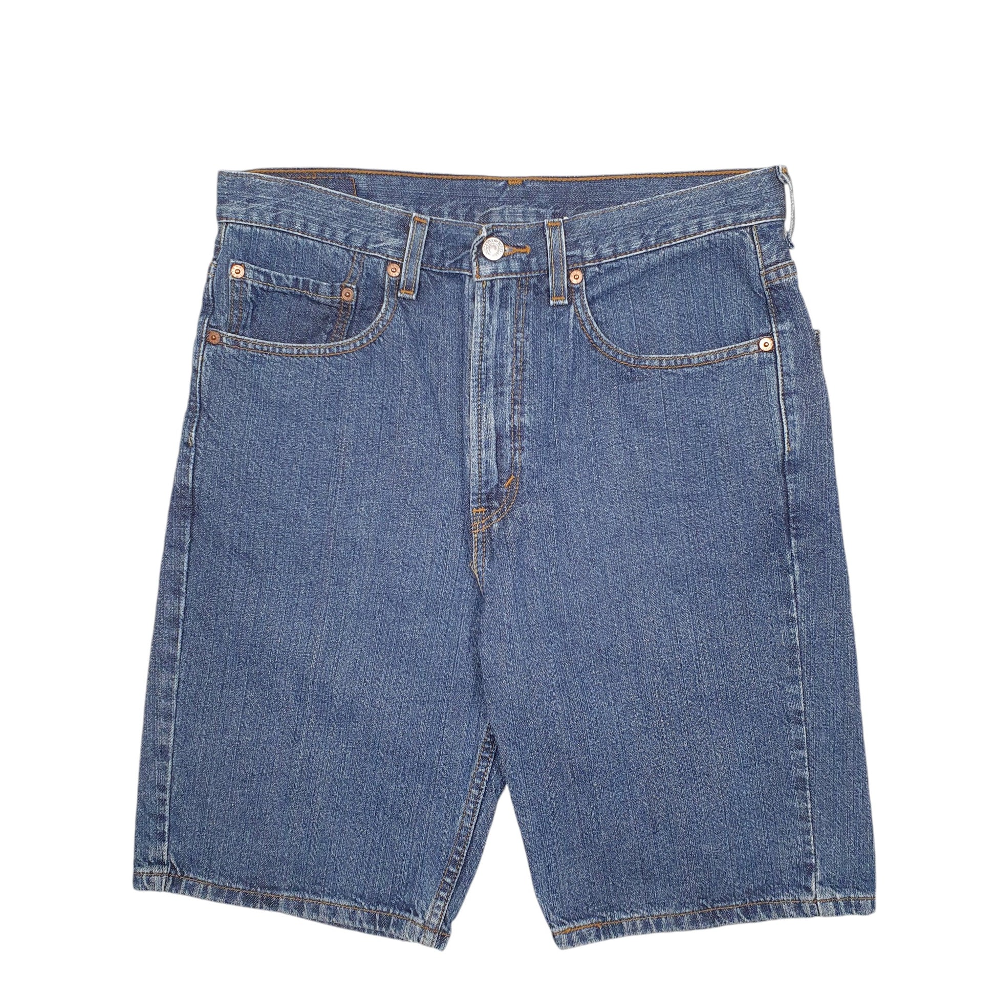 Mens Blue Levis Denim Jeans Jorts 505 Denim Shorts