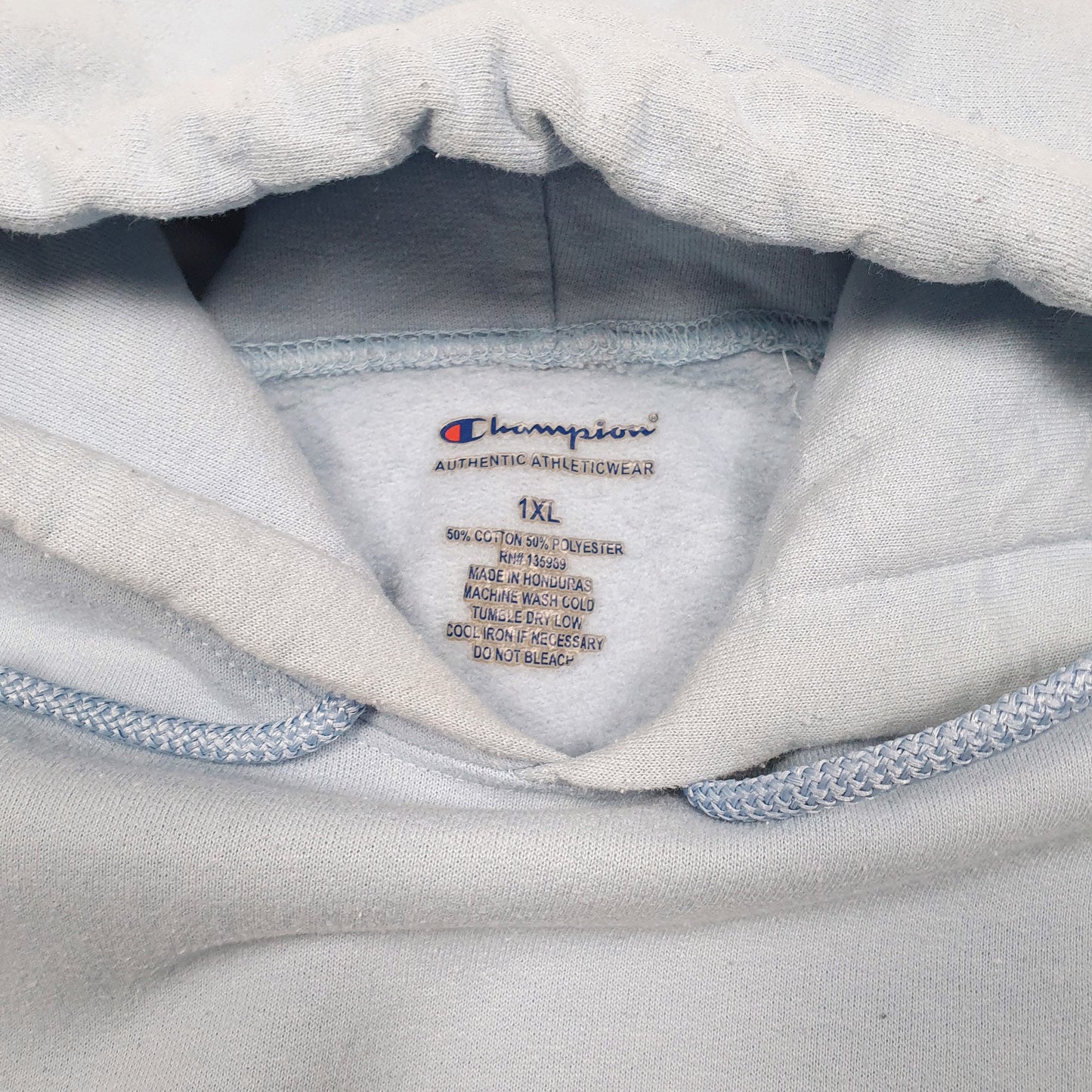 Mens Blue Champion  Hoodie Jumper