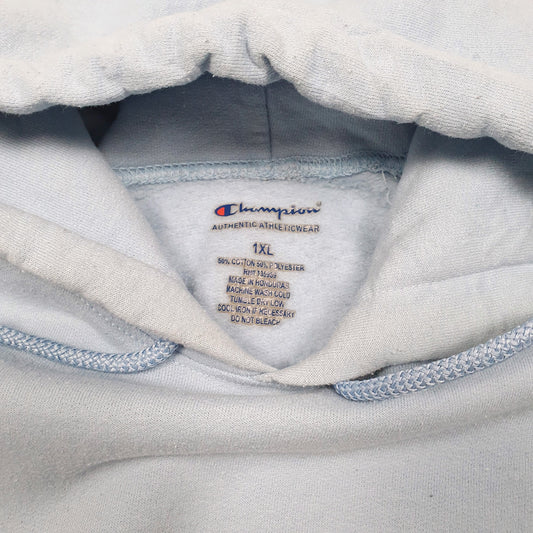 Mens Blue Champion  Hoodie Jumper