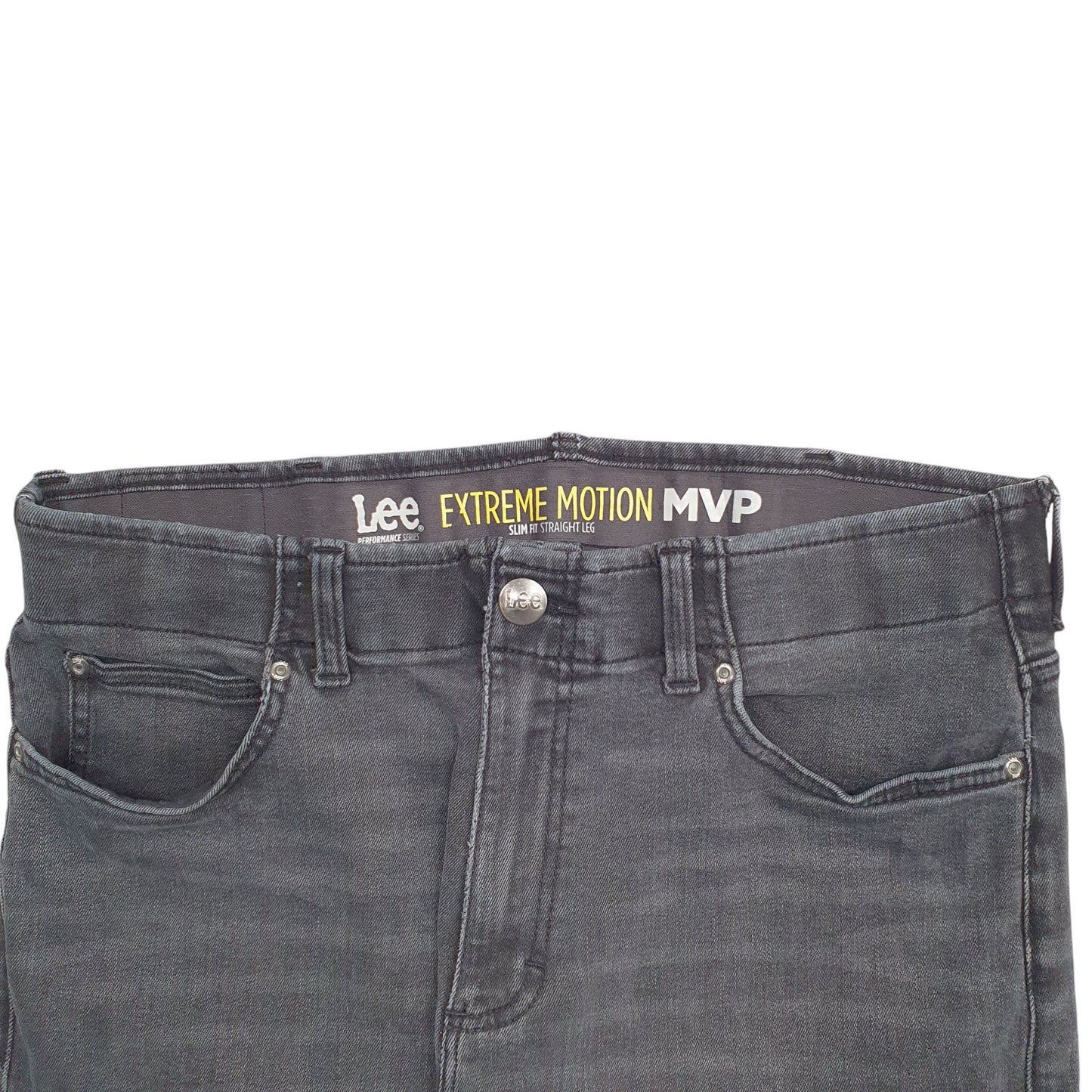 Mens Grey Lee Extreme Motion MVP Casual JeansW34 L34