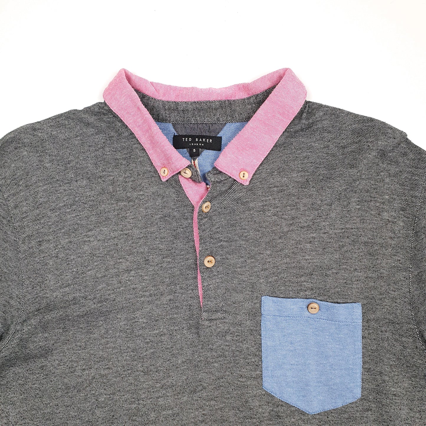 Mens Black Ted Baker  Short Sleeve Polo Shirt