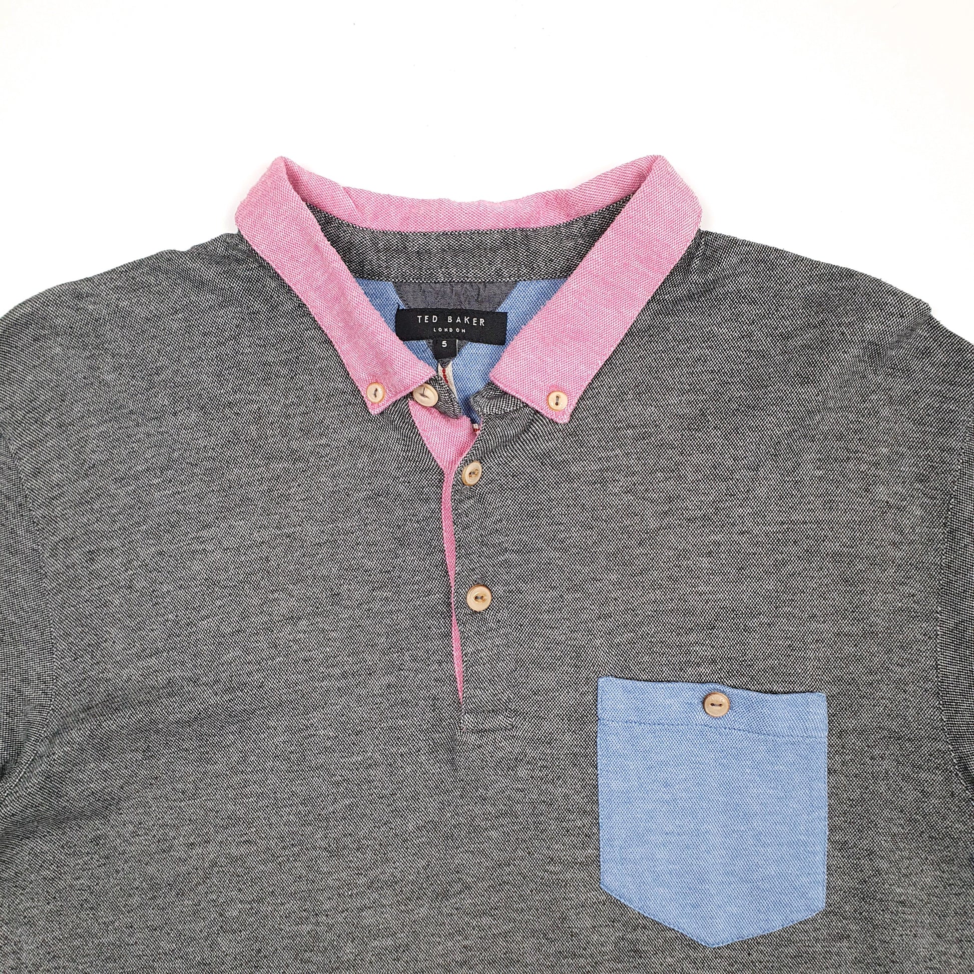 Mens Black Ted Baker  Short Sleeve Polo Shirt